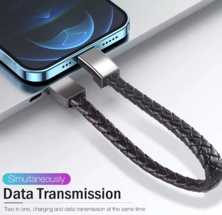 Manillas Cuero USB Cargador