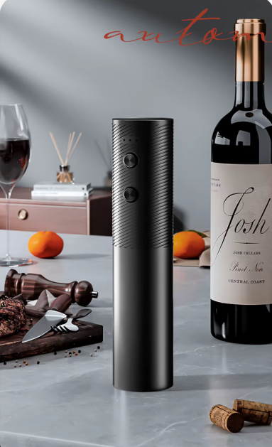 Juego de abridor de botellas de vino eléctrico recargable.